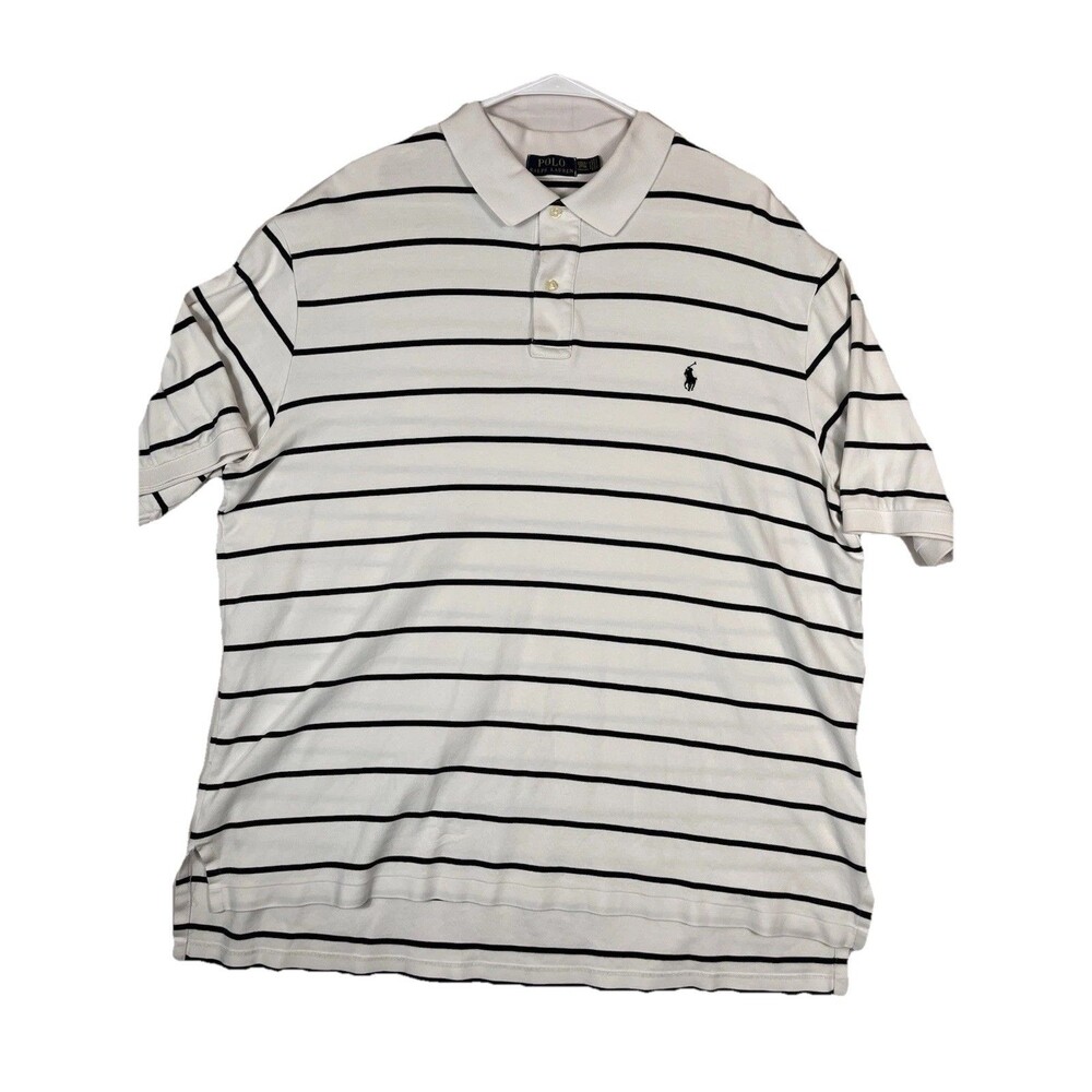 Polo Ralph Lauren Polo Shirt White/Black Men’s 2XLT Big & Tall